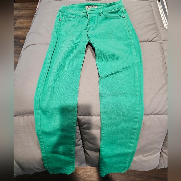 Jeans Size 3 Green Skinny Jeans Poshmark